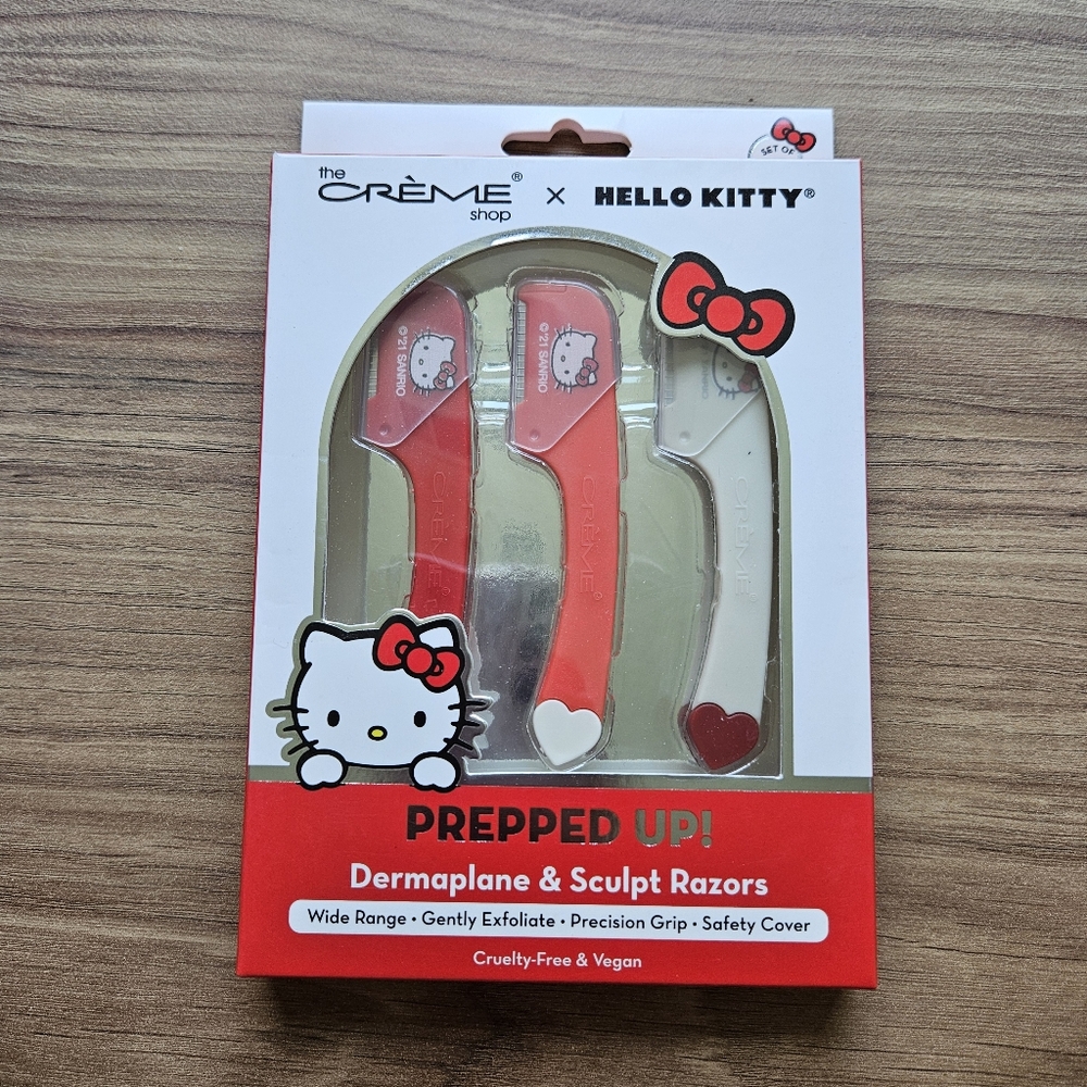 🔥4/$20 The Creme Shop x Hello Kitty Dermaplane & Sculpt Razors